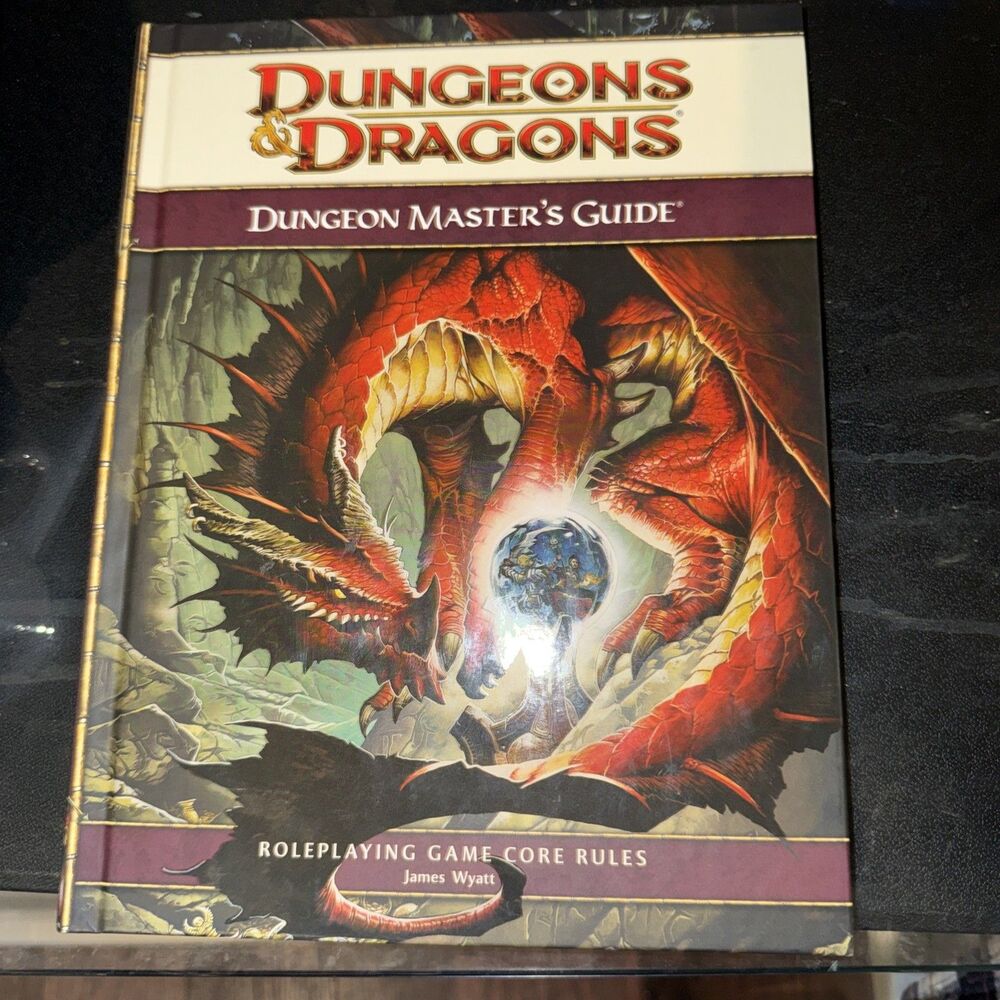 Dungeons & Dragons 4e Dungeon Master's Guide RPG D&D Book Hardcover WOTC EX/EX
